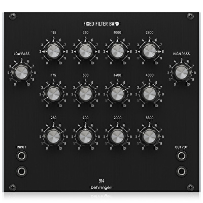 BEHRINGER Eurorack için Efsanevi Analog Sabit Filtre Bankası Modülü